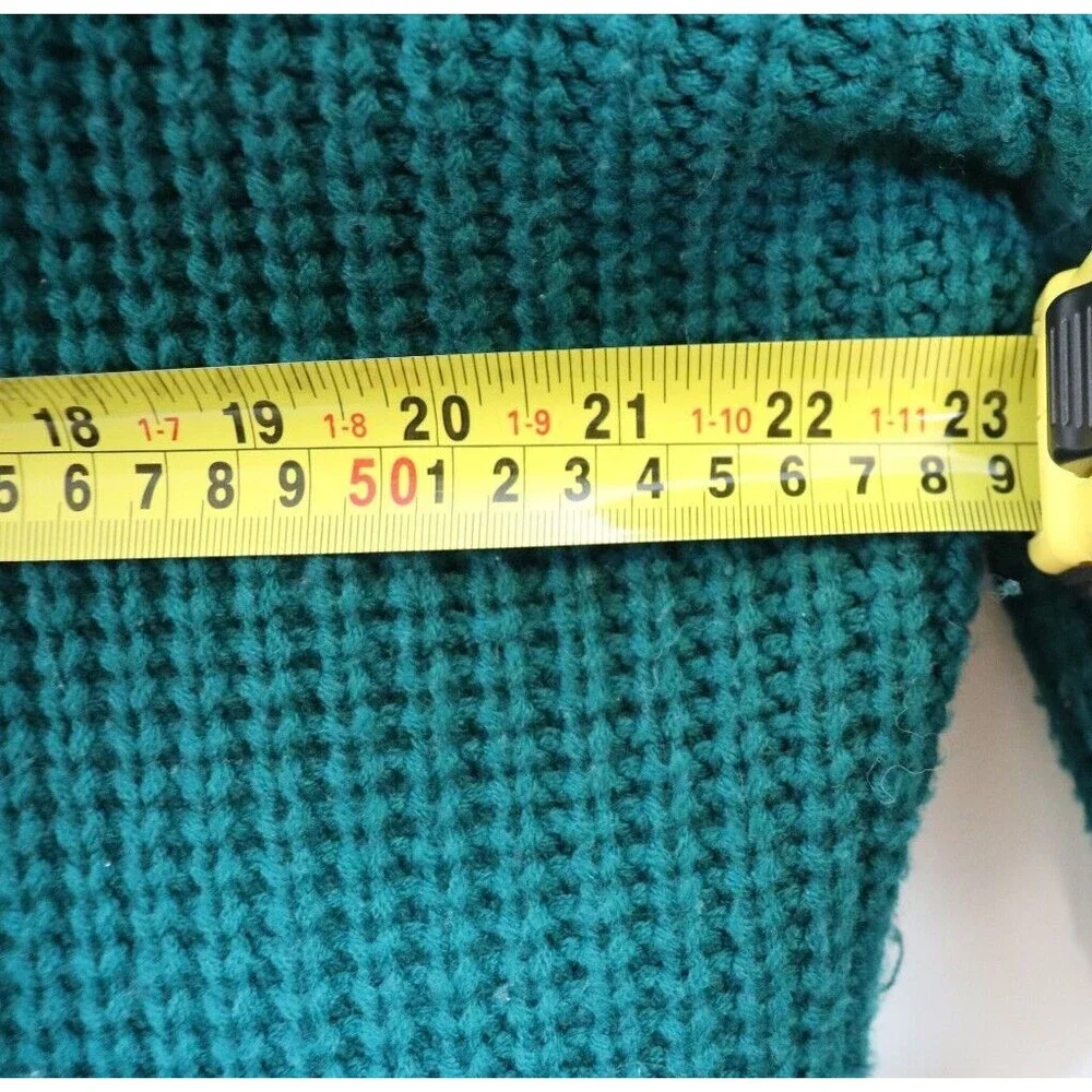 Vintage Strawbridge Clothier Sweater Mens L‎ Cableknit Acrylic Cowl Neck Casual